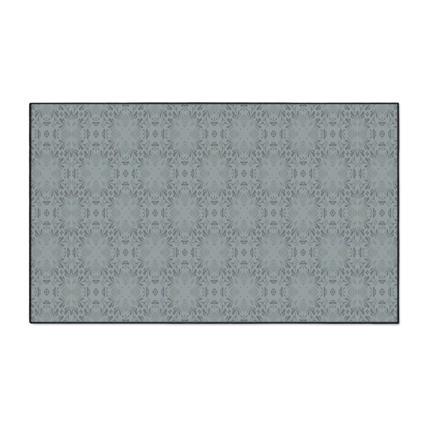 Elegant Heavy Duty Floor Mat Frond Splash Mini© Slate, for Home, Office Rug, Non-Slip Entryway Mat, Modern Kitchen Decor, Durable Area Rug