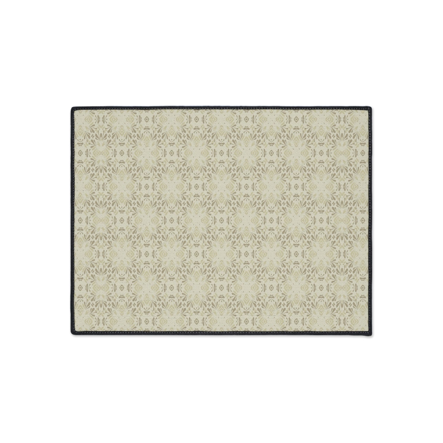 Elegant Heavy Duty Floor Mat Frond Splash Mini© Wheat, for Home Decor, Kitchen Rug, Stylish Entrance Mat, Durable Area Floor Mat, Non-slip