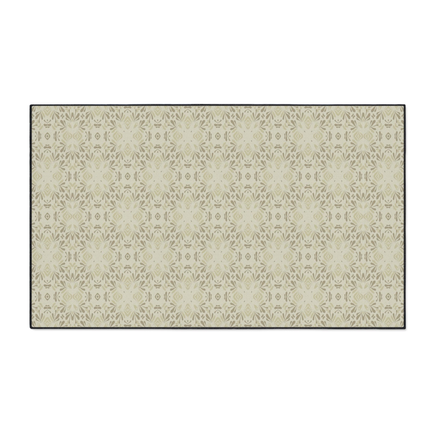 Elegant Heavy Duty Floor Mat Frond Splash Mini© Wheat, for Home Decor, Kitchen Rug, Stylish Entrance Mat, Durable Area Floor Mat, Non-slip