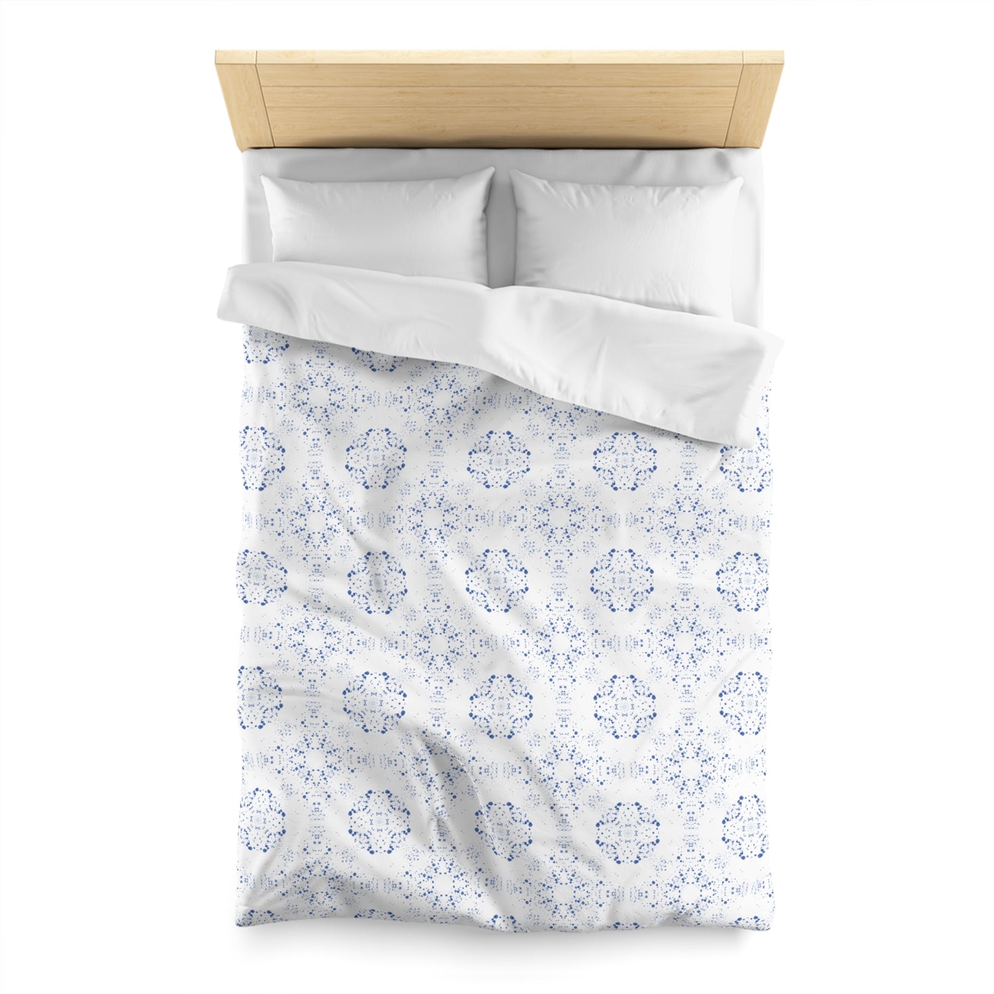 Microfiber Duvet Cover - Batik Scatter, Light Blue