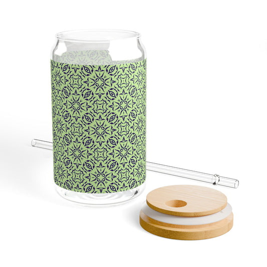 Copy of Copy of Sipper Glass, Royal Prim©, Lime & Grape, 16oz