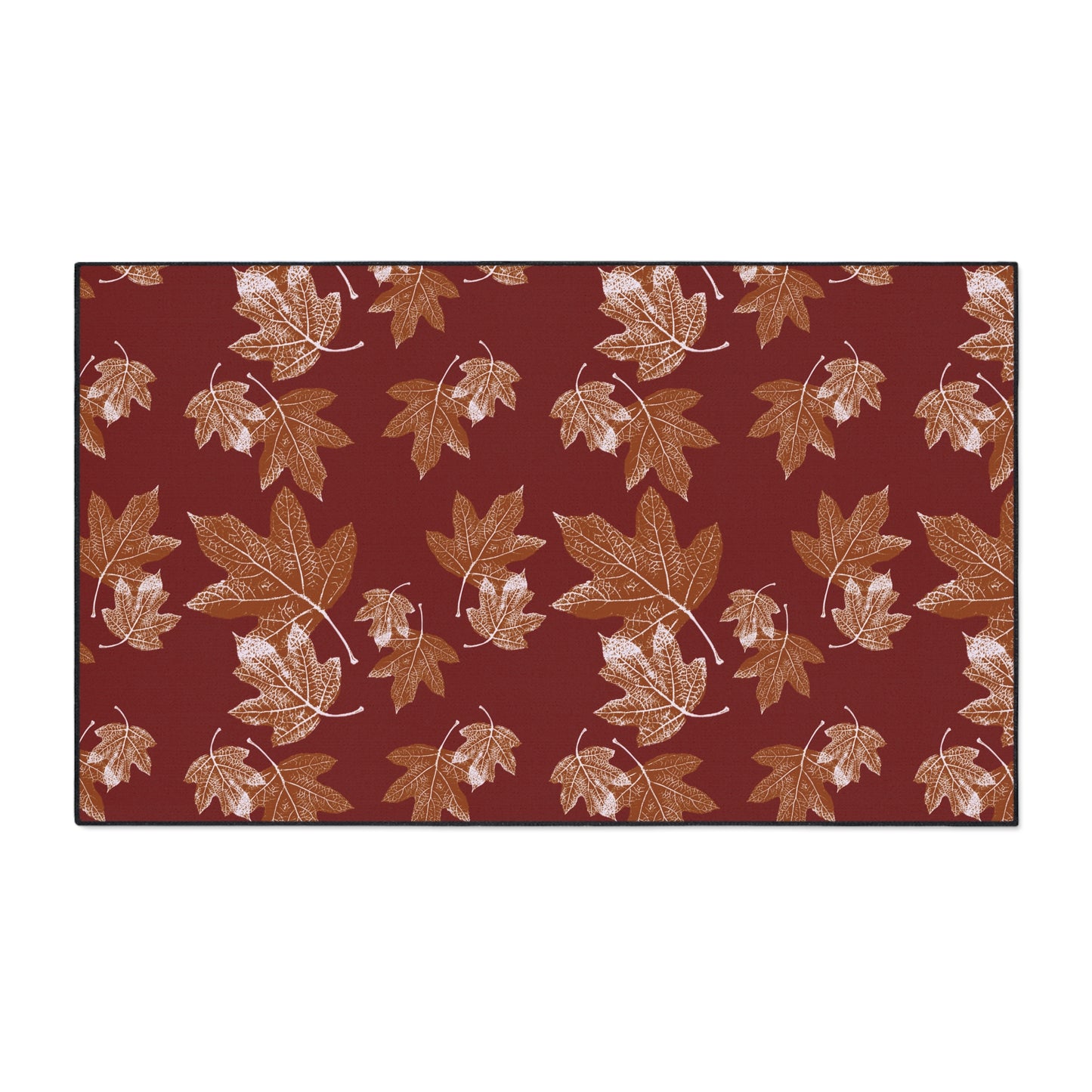Autumn Leaves Heavy Duty Floor Mat - Seasonal Entrance Rug, Indoor/Outdoor Mat, Durable Welcome Mat, Thanksgiving Decor, Leaf Pattern