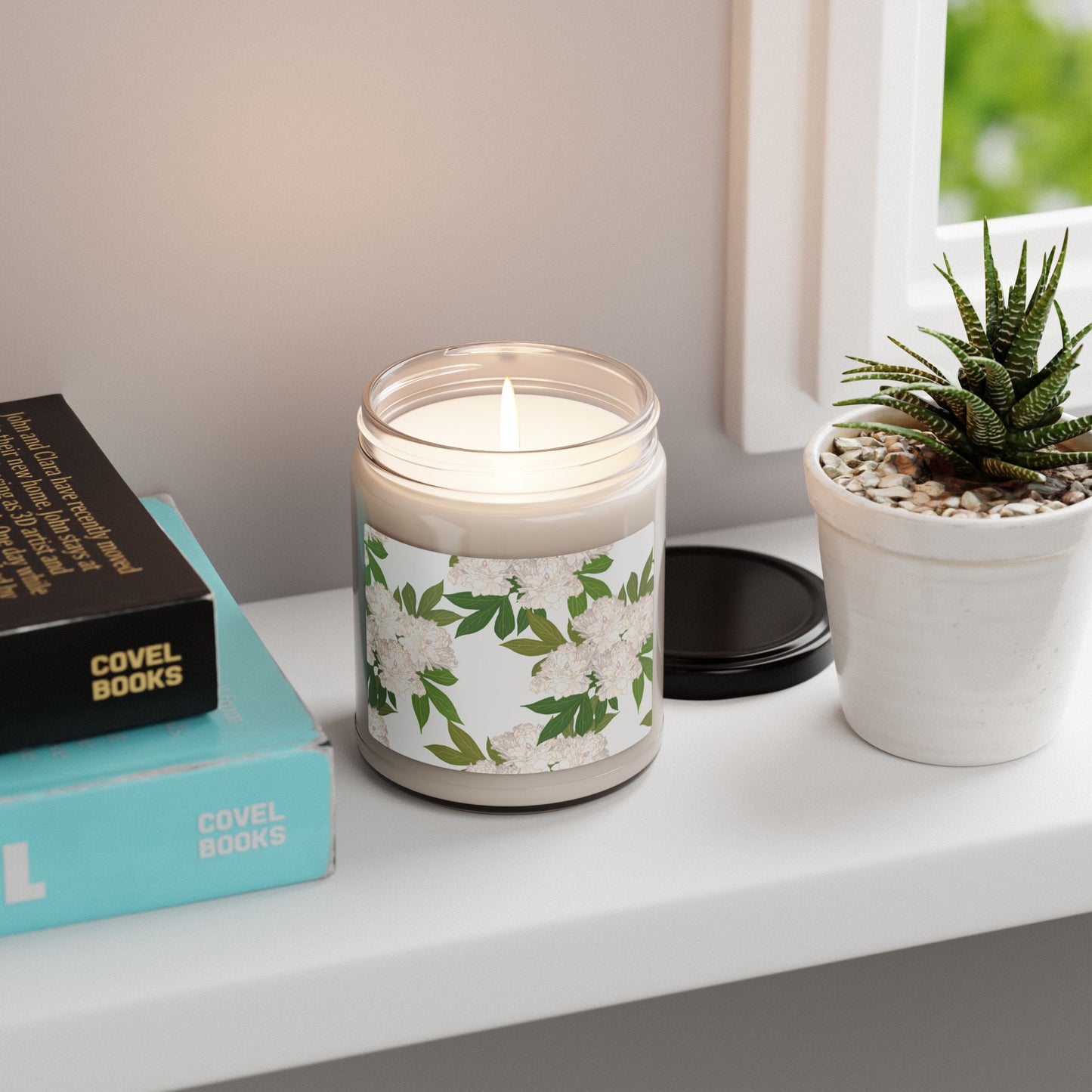Rachel's Peonies© White, Floral Scented Soy Candle, Relaxing Home Decor, Gifts for Her, Aromatherapy Candle, Eco-Friendly, Hand-Poured Soy Wax, Bridal Gift