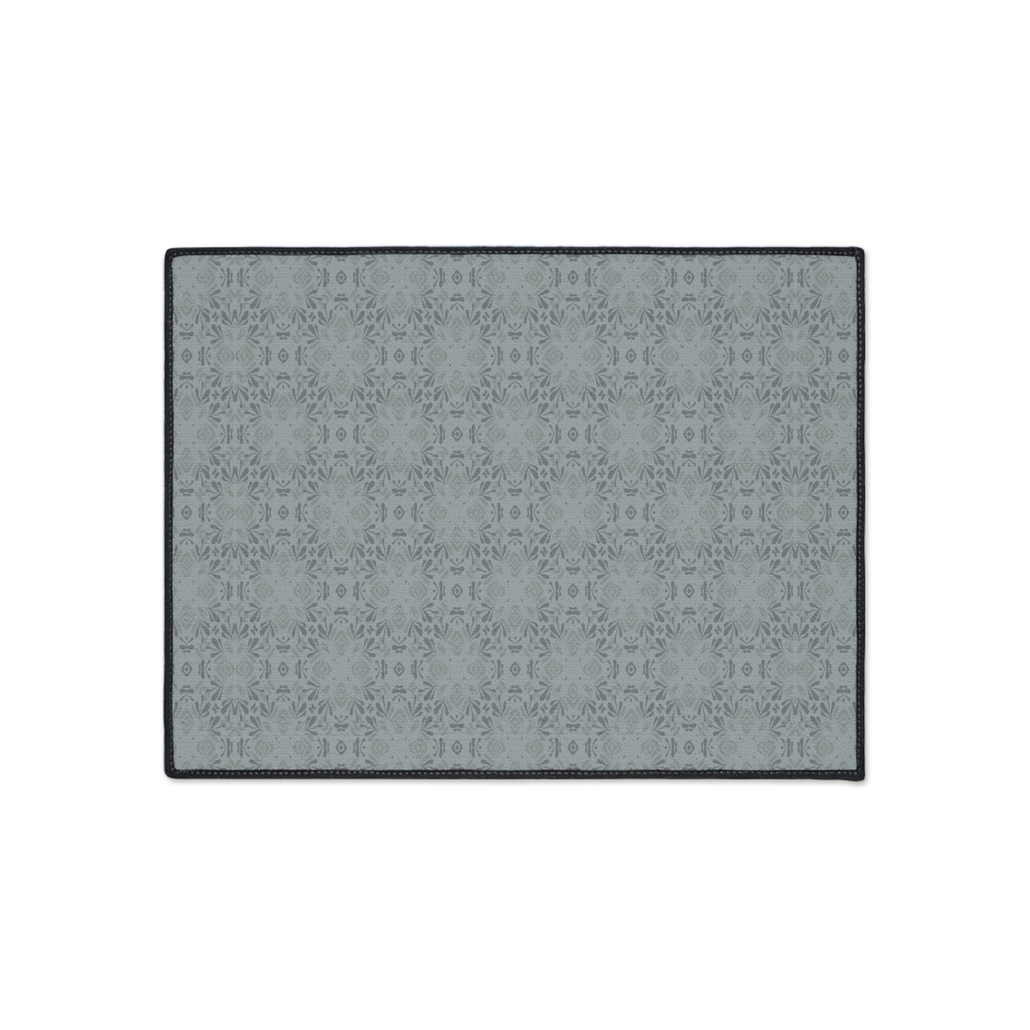 Elegant Heavy Duty Floor Mat Frond Splash Mini© Slate, for Home, Office Rug, Non-Slip Entryway Mat, Modern Kitchen Decor, Durable Area Rug