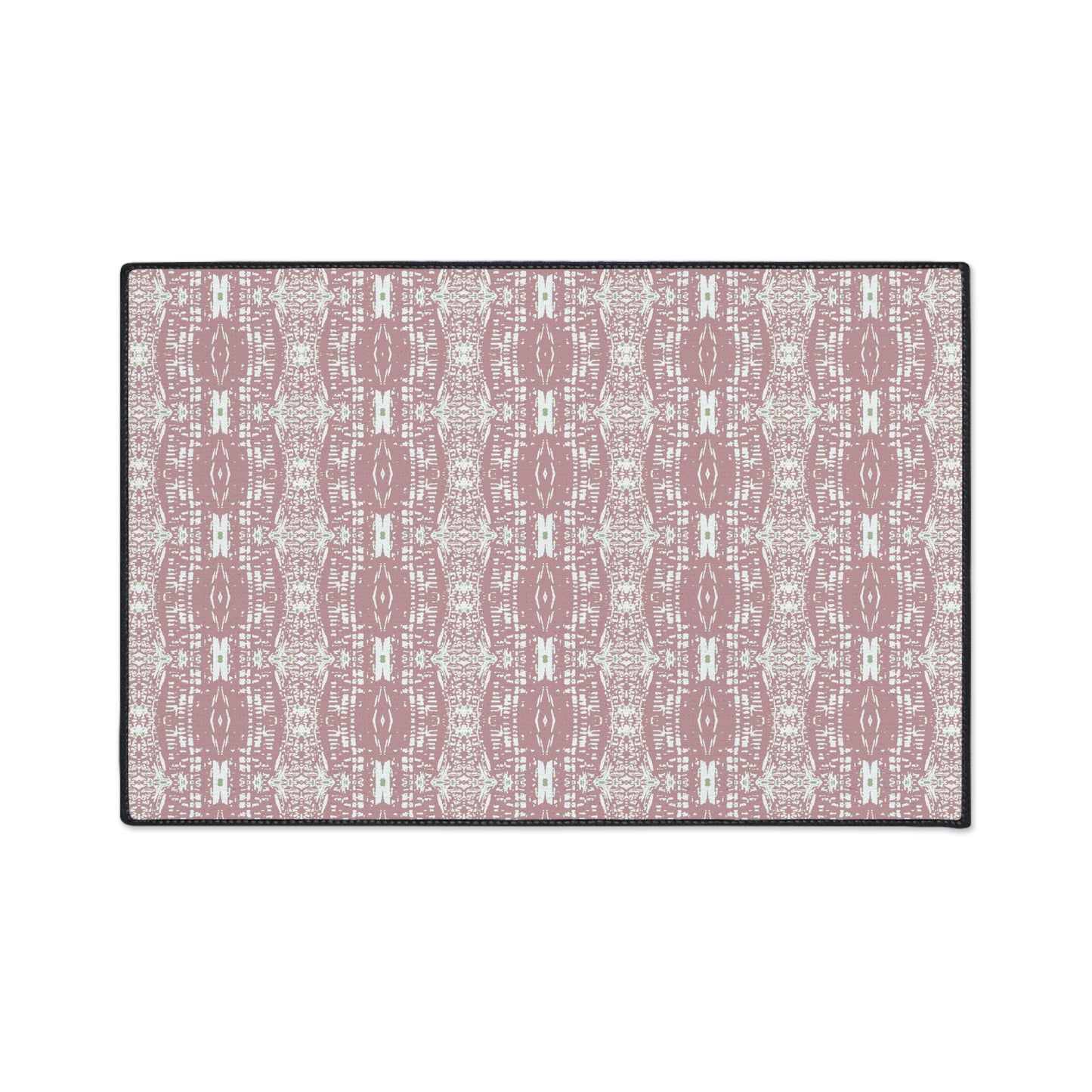 Stylish Heavy Duty Floor Mat, Half Bambo© Dusty Rose, Non-slip Entrance Rug, Boho Home Decor, Kitchen Mat, Indoor/Outdoor Mat,