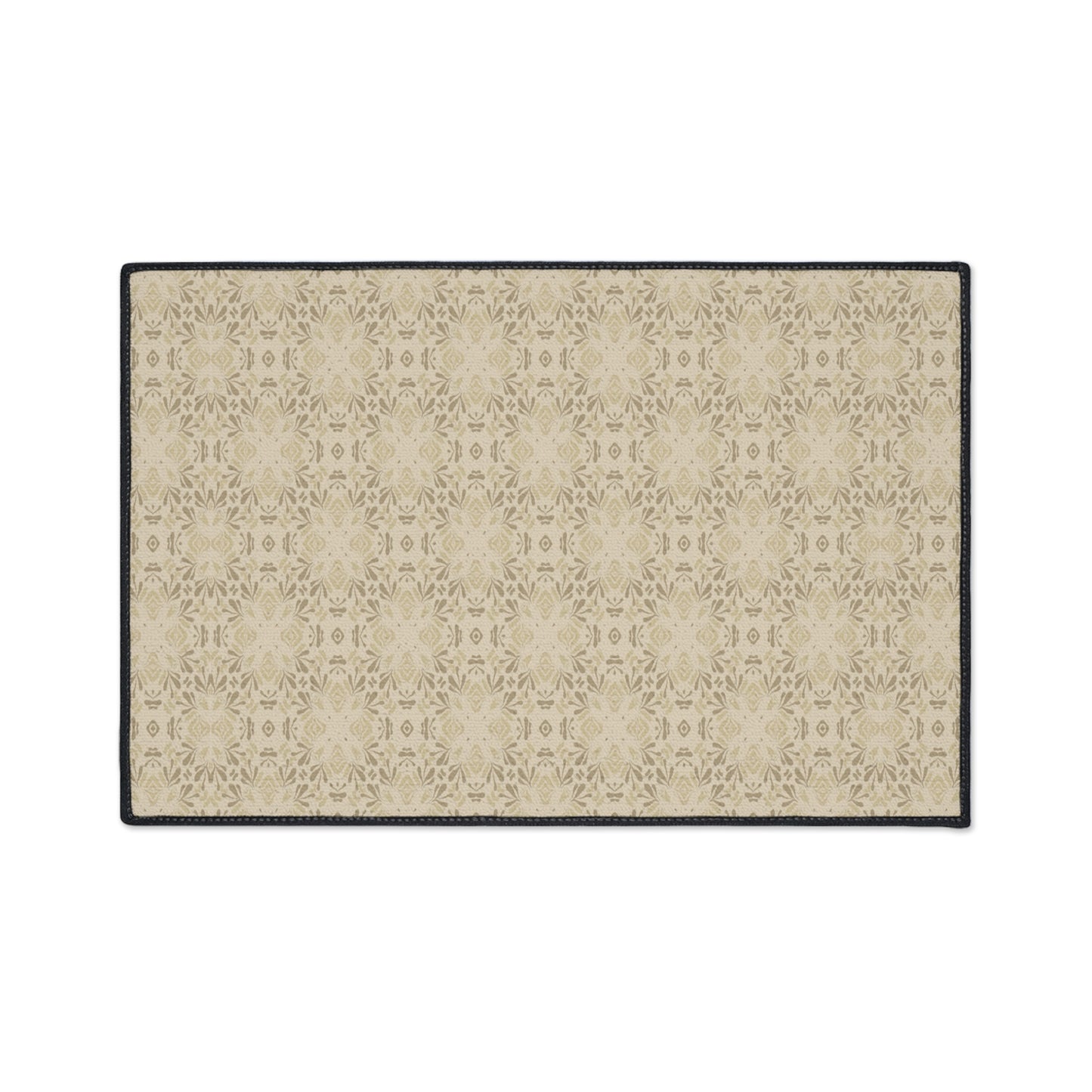 Stylish Heavy Duty Floor Mat, Frond Splash Mini© Beige, for Home Entryway, Durable Decorative Rug, Modern Kitchen Mat, Versatile Non-Slip