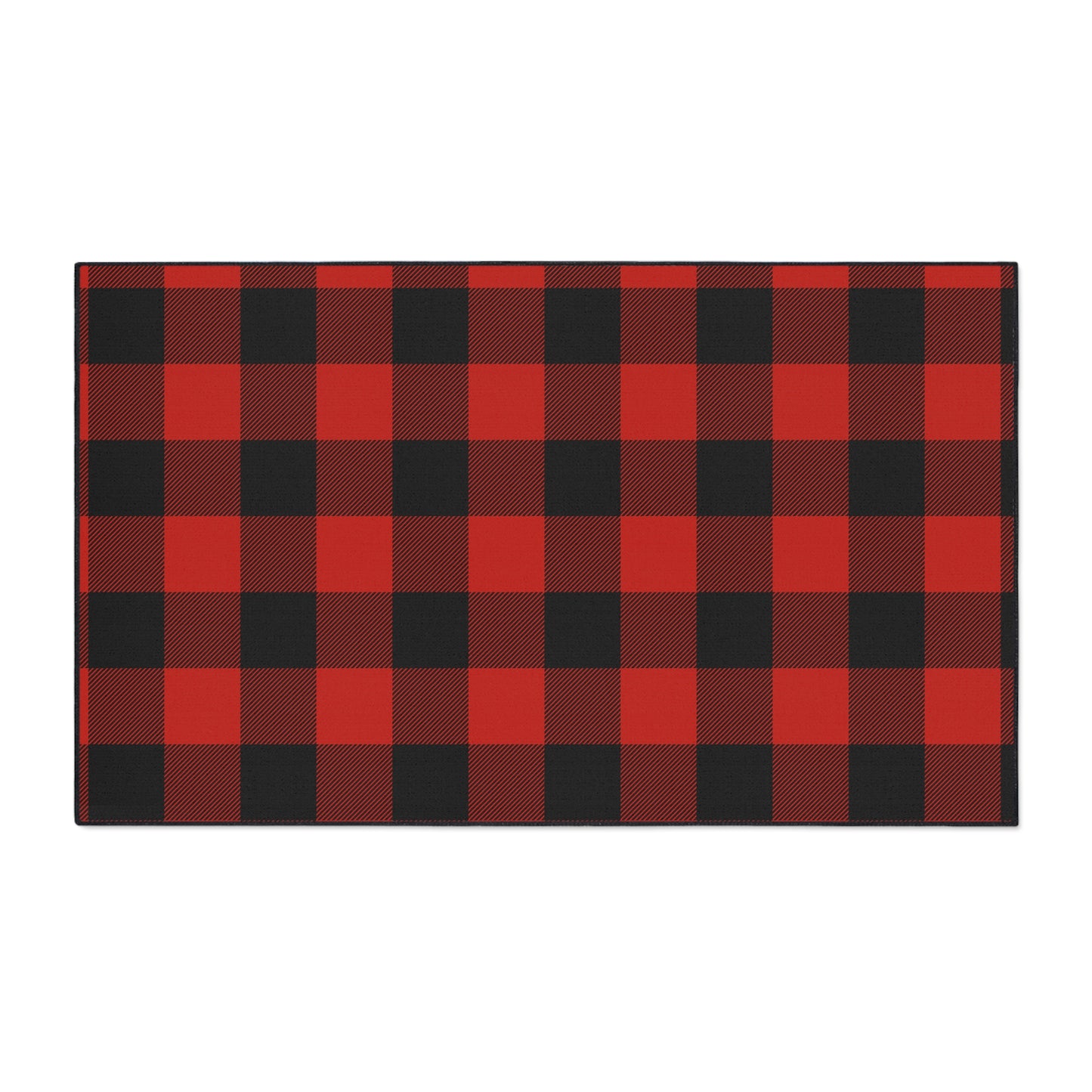 Red and Black Buffalo Check Heavy Duty Floor Mat, Kitchen Rug, Durable Entrance Mat, Outdoor Mat, Cozy Home Decor