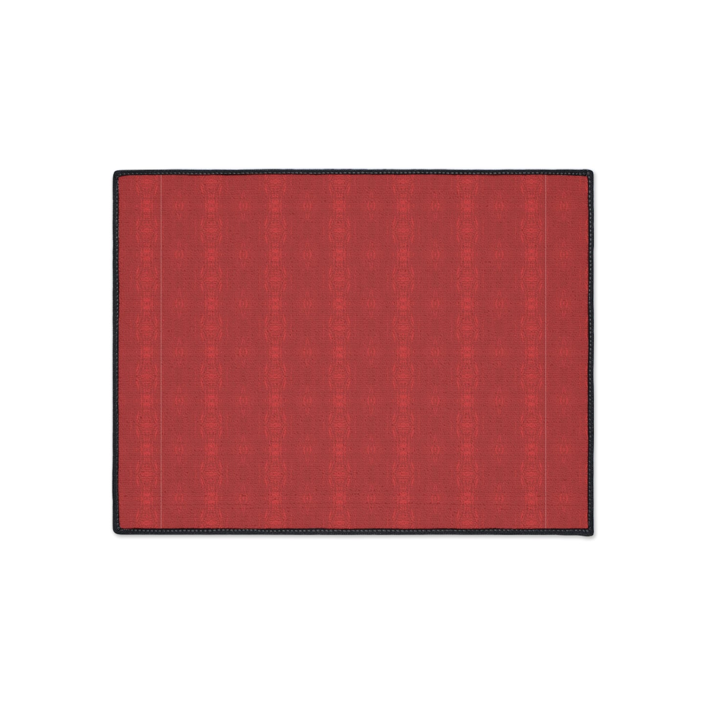Heavy Duty Floor Mat - Half Bamboo© Deep Red, Durable Entryway Rug, Non-Slip Kitchen Mat, Outdoor Patio Mat, Waterproof Floor Protector