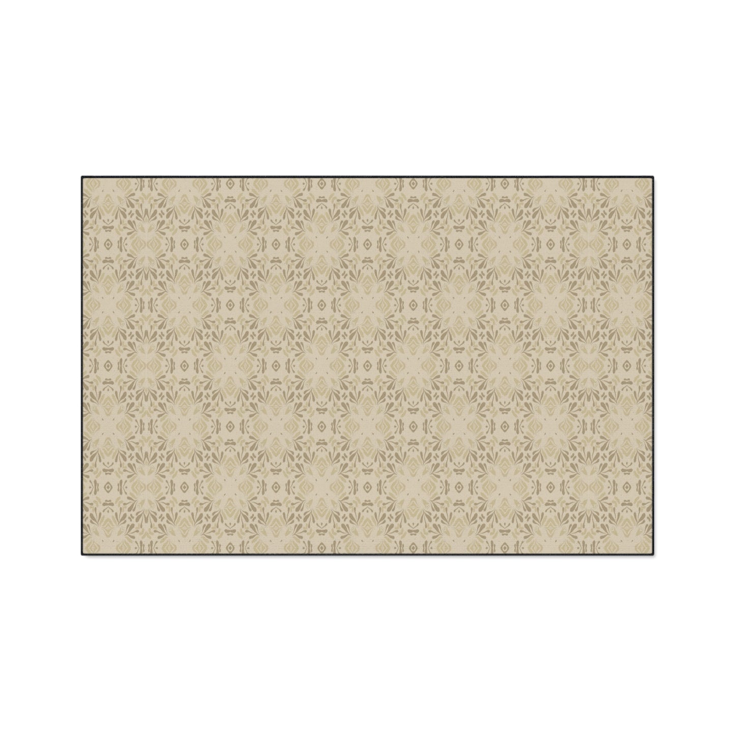 Stylish Heavy Duty Floor Mat, Frond Splash Mini© Beige, for Home Entryway, Durable Decorative Rug, Modern Kitchen Mat, Versatile Non-Slip