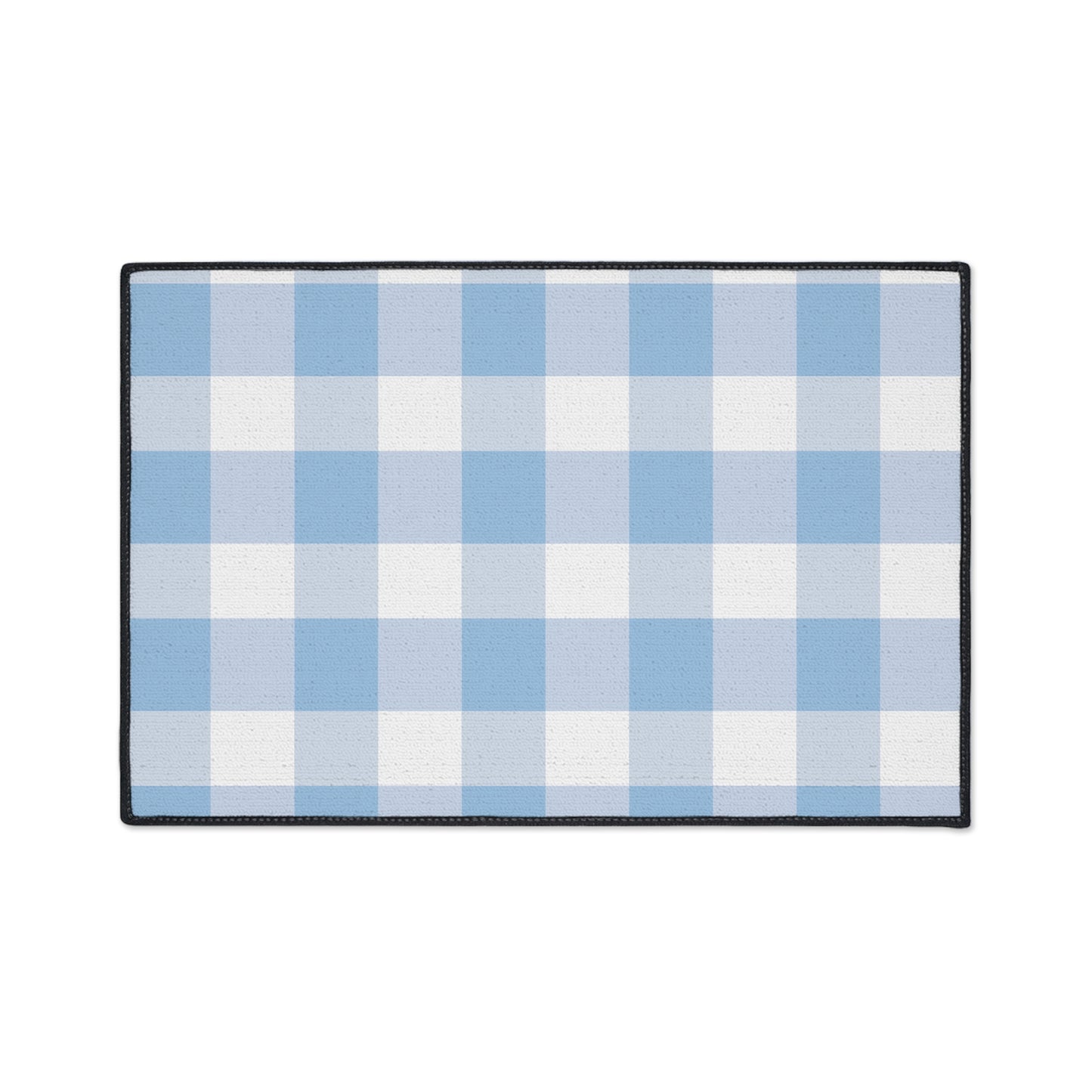 Vintage Gingham Heavy Duty Floor Mat | Durable Entryway Rug, Farmhouse Kitchen Mat, Indoor/Outdoor Mat, Home Decor, Easy to Clean