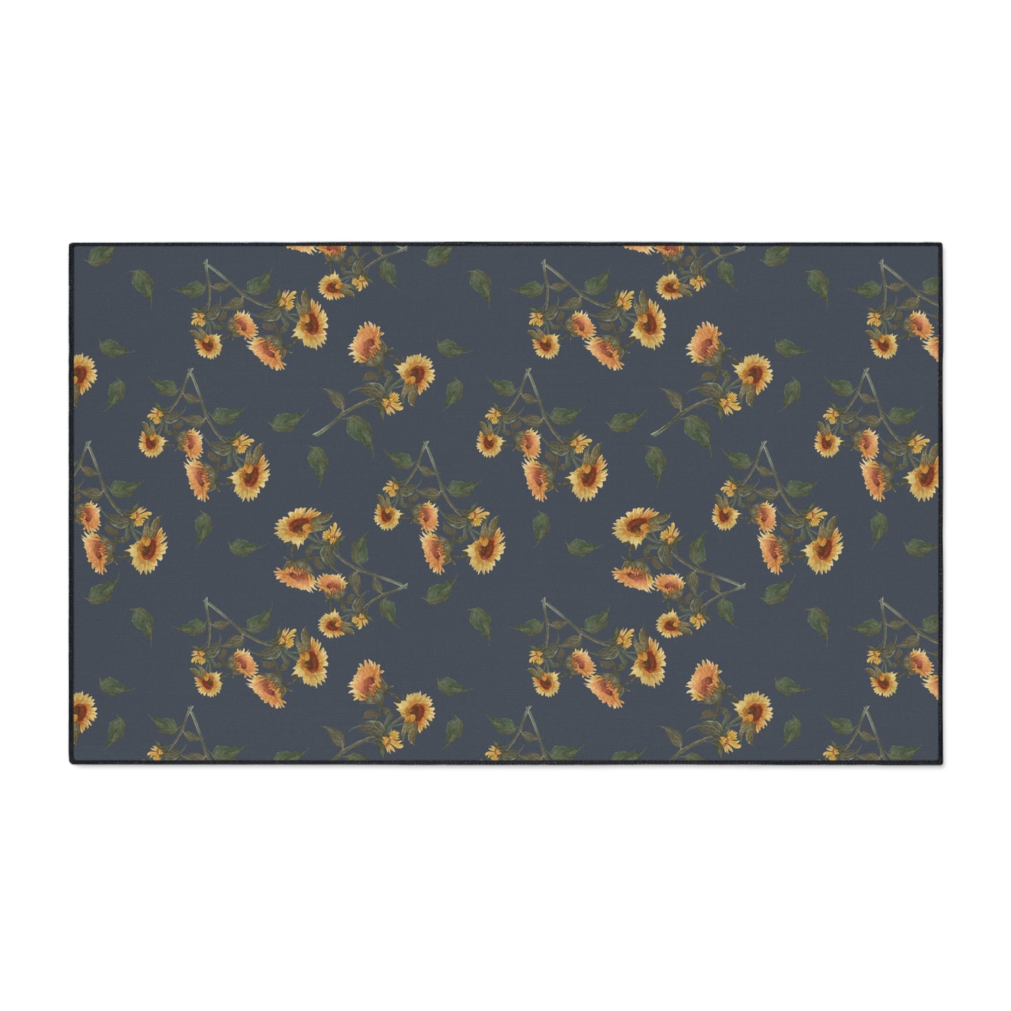 Floral Heavy Duty Floor Mat | Sunflower Debut© Hale, Stylish Kitchen Rug, Durable Entryway Mat, Indoor Carpet, Home Decor, Farmhouse Decor