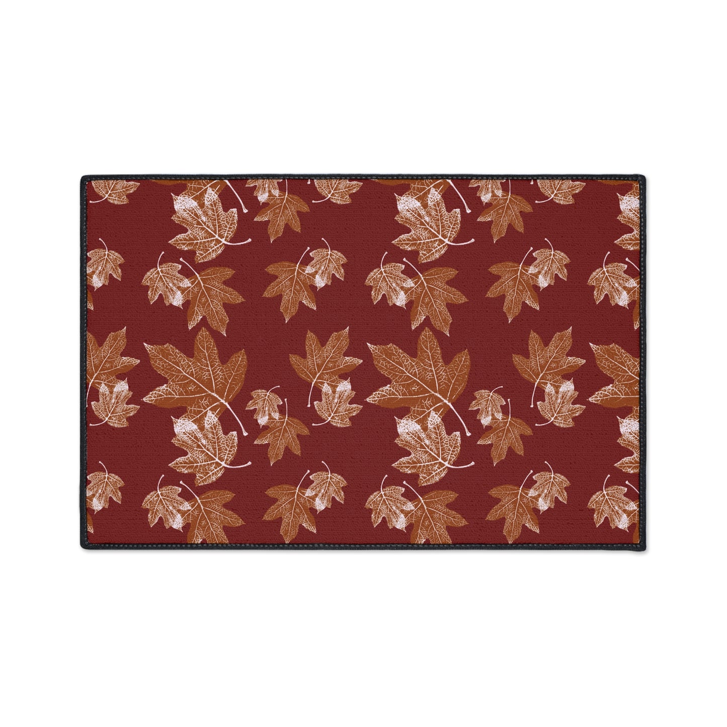 Autumn Leaves Heavy Duty Floor Mat - Seasonal Entrance Rug, Indoor/Outdoor Mat, Durable Welcome Mat, Thanksgiving Decor, Leaf Pattern