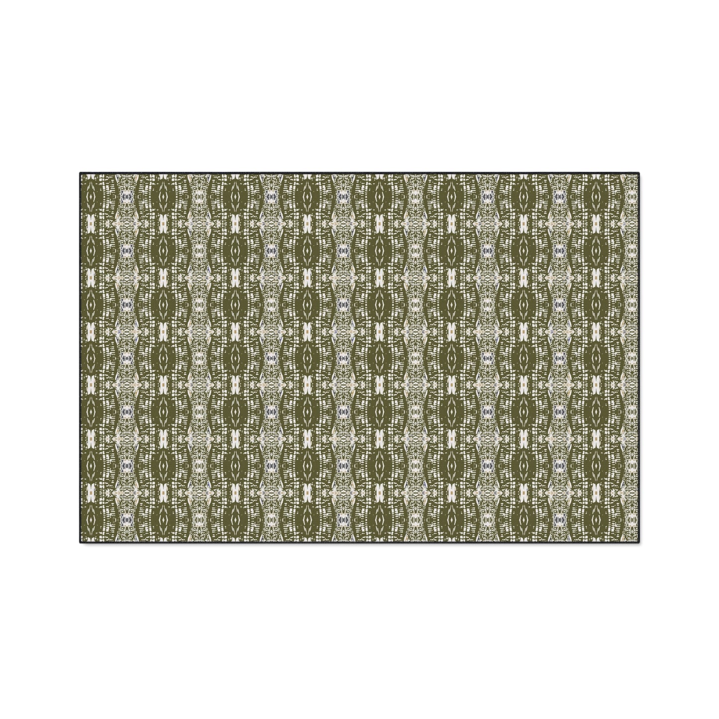 Stylish Heavy Duty Floor Mat - Half Bamboo© in Olive Durable Home Decor, Kitchen Mat, Entryway Rug, Outdoor Mat, Functional and Trendy
