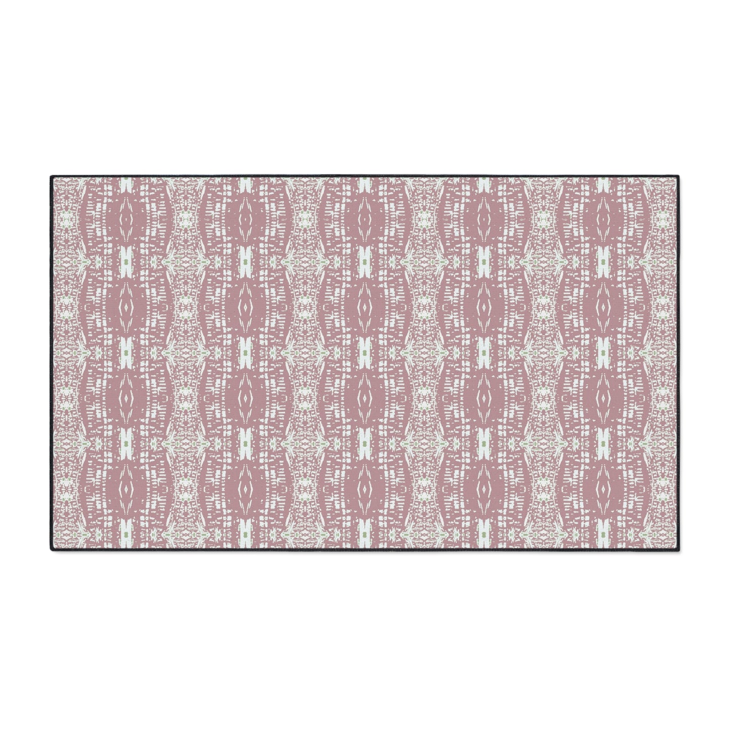 Stylish Heavy Duty Floor Mat, Half Bambo© Dusty Rose, Non-slip Entrance Rug, Boho Home Decor, Kitchen Mat, Indoor/Outdoor Mat,