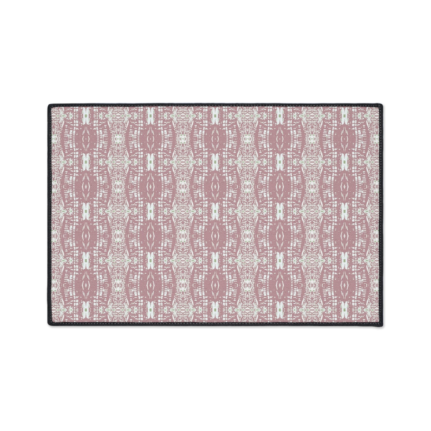 Stylish Heavy Duty Floor Mat, Half Bambo© Dusty Rose, Non-slip Entrance Rug, Boho Home Decor, Kitchen Mat, Indoor/Outdoor Mat,