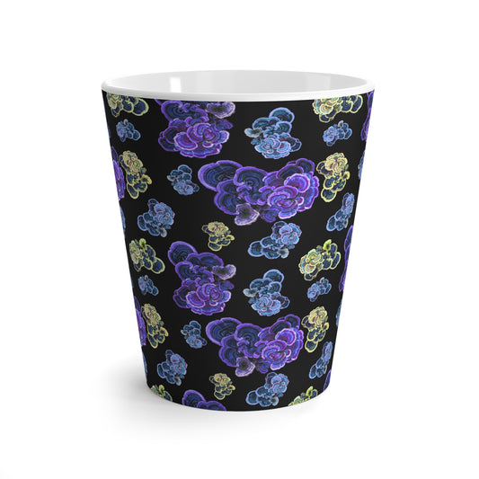 Latte Mug, Psychedellic Turkey Tail©, Purple