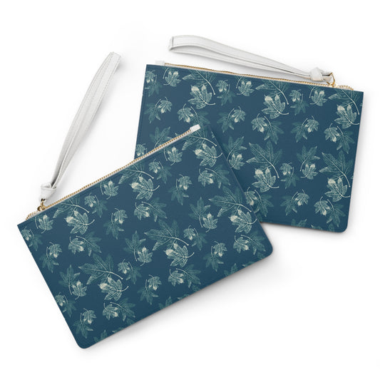 Clutch Bag, Oak Leaf Hydrangea© Teal