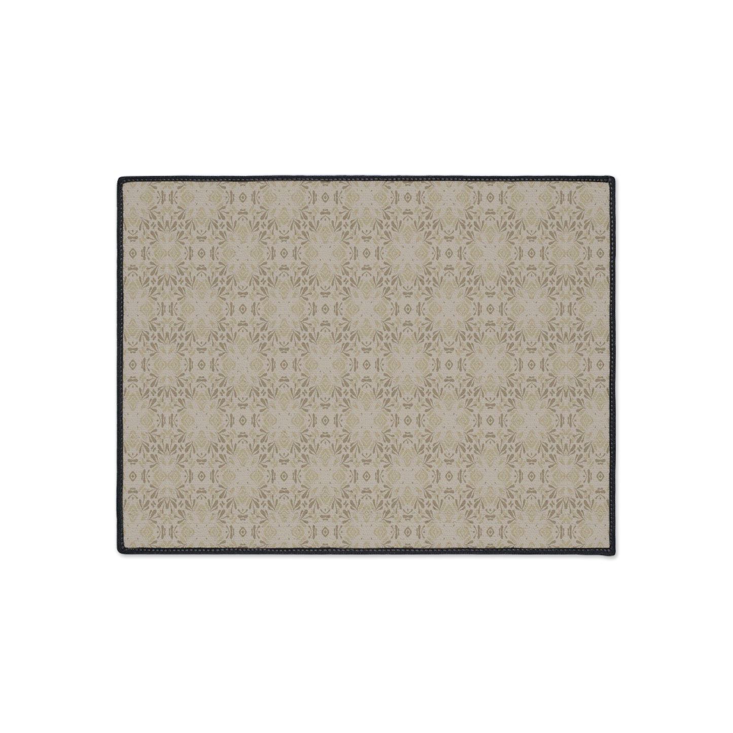Elegant Heavy Duty Floor Mat Frond Splash Mini© Taupe, for Home, Kitchen, Office, Rustic Decor, Stylish Entrance Rug, Pet-Friendly Mat