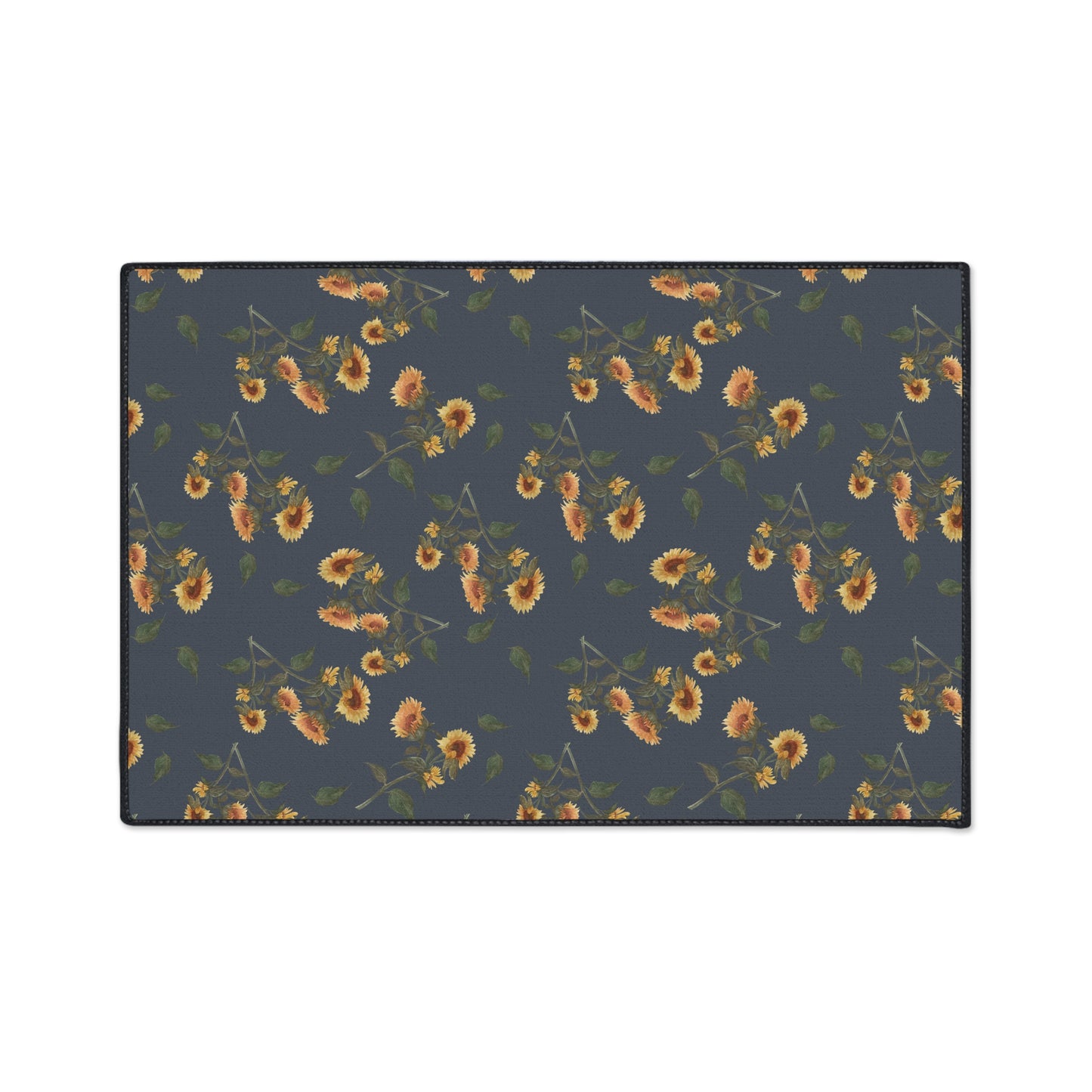 Floral Heavy Duty Floor Mat | Sunflower Debut© Hale, Stylish Kitchen Rug, Durable Entryway Mat, Indoor Carpet, Home Decor, Farmhouse Decor
