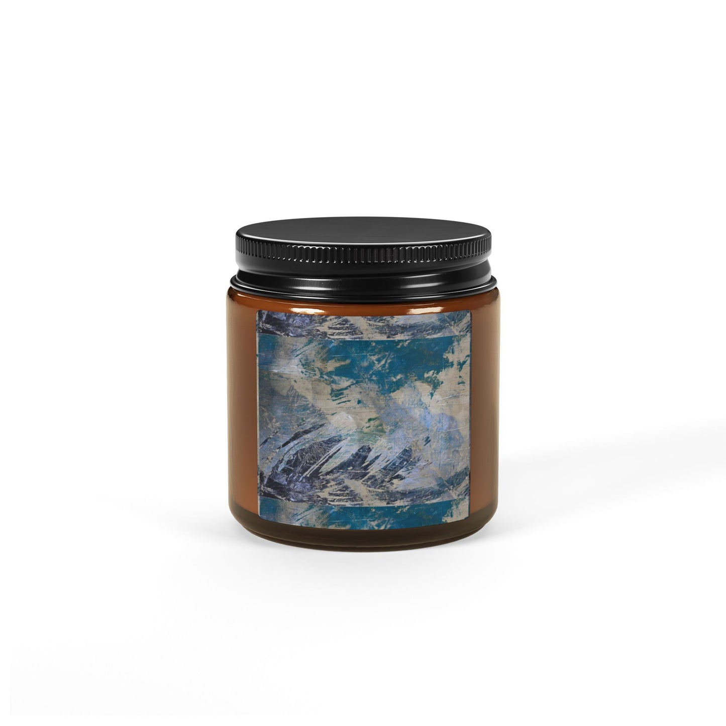 Relaxing Aromatic Soy Candle, Tidal© Blue, Amber Jar Candle, Home Décor, Gift for Her, Cozy Vibes, Spa Night, Eco-Friendly