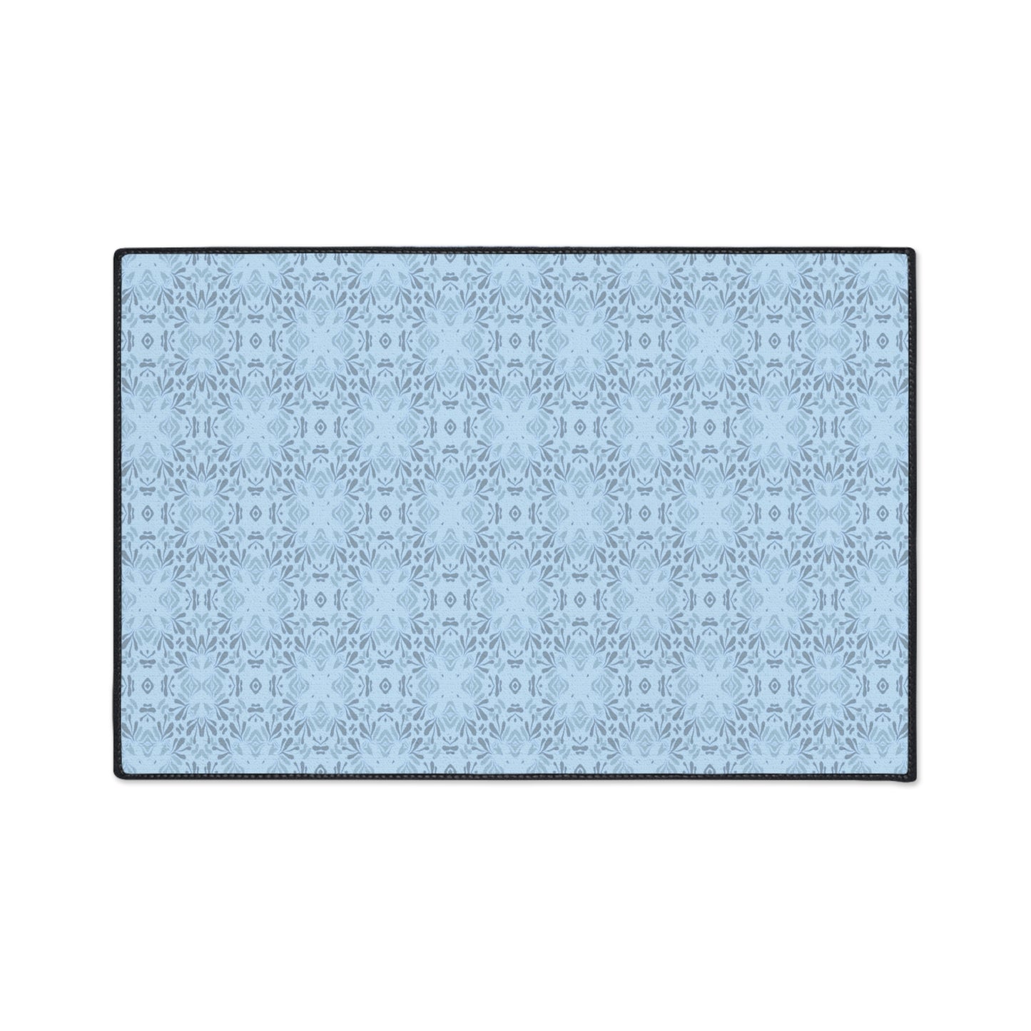 Stylish Heavy Duty Floor Mat Frond Splash Mini© Blue, for Durable Home Decor, Entryway Rug, Non-Slip Kitchen Mat, Modern Design