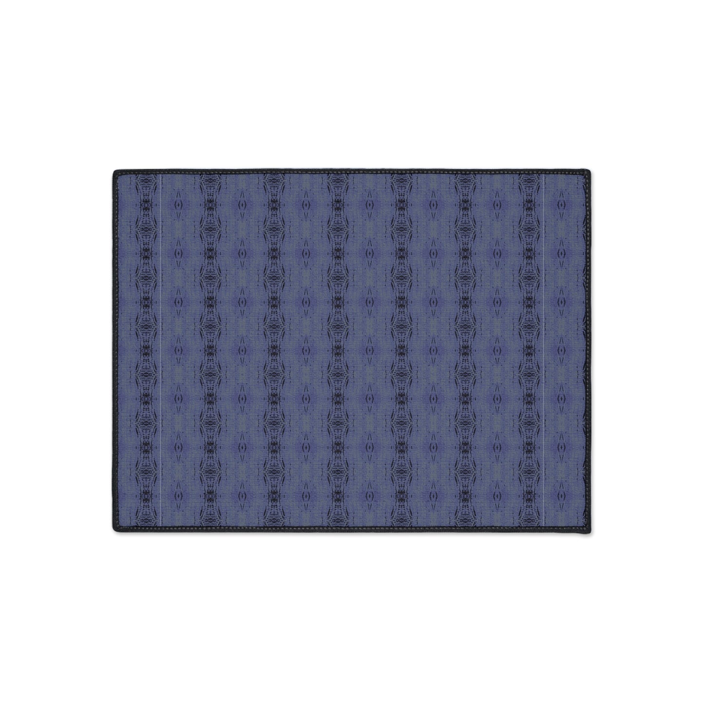 Stylish Heavy Duty Floor Mat for Home, Half Bamboo© Deep Blue, Durable Entrance Rug, Modern Indoor Mat, Kitchen or Hallway Décor