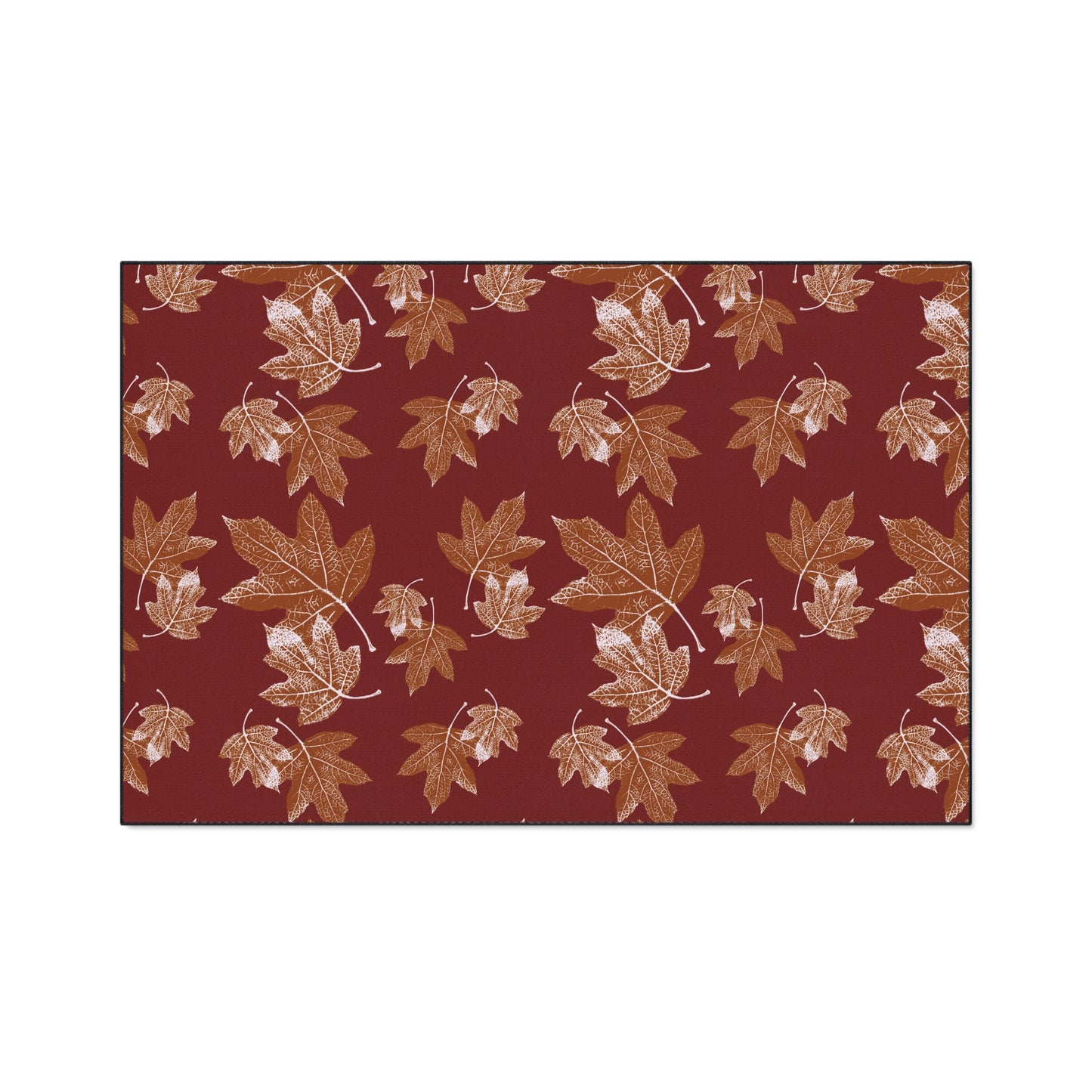 Autumn Leaves Heavy Duty Floor Mat - Seasonal Entrance Rug, Indoor/Outdoor Mat, Durable Welcome Mat, Thanksgiving Decor, Leaf Pattern