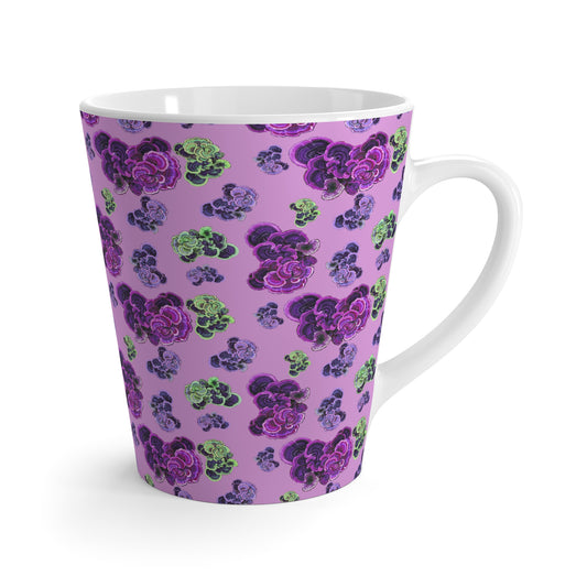 Latte Mug, Psychedellic Turkey Tail©, Pink