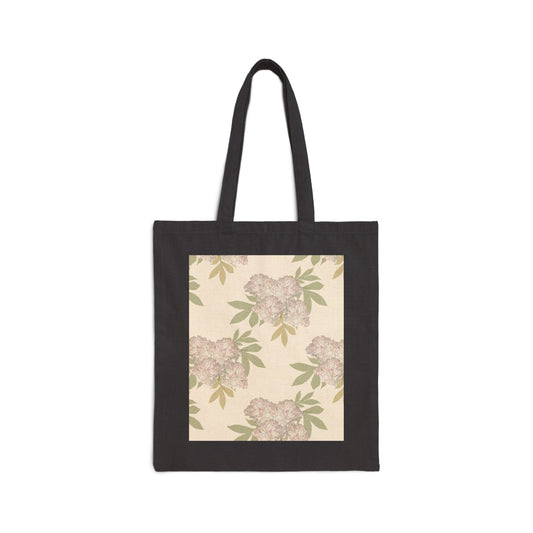 Cotton Canvas Tote Bag, Rachel's Peonies© Blush