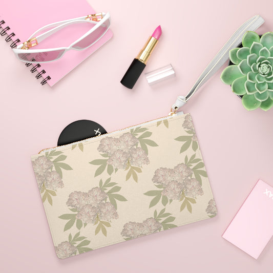 Clutch Bag, Rachel's Peonies© Blush