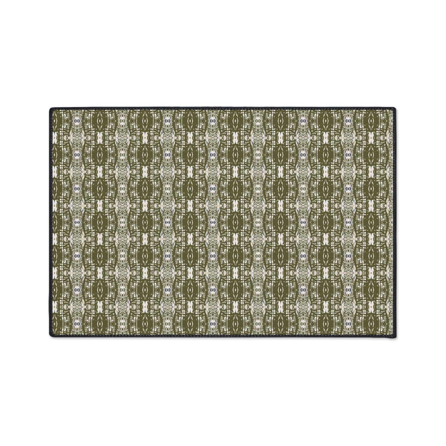 Stylish Heavy Duty Floor Mat - Half Bamboo© in Olive Durable Home Decor, Kitchen Mat, Entryway Rug, Outdoor Mat, Functional and Trendy
