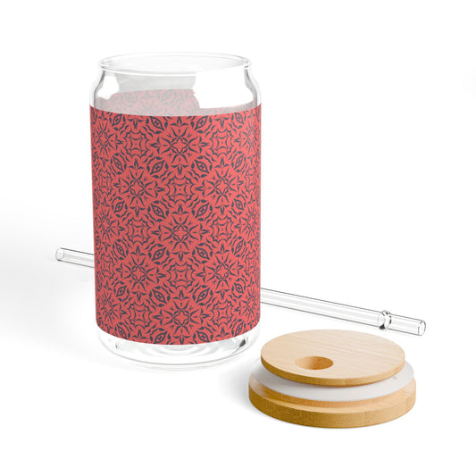 Copy of Copy of Sipper Glass, Royal Prim©, Coral, 16oz