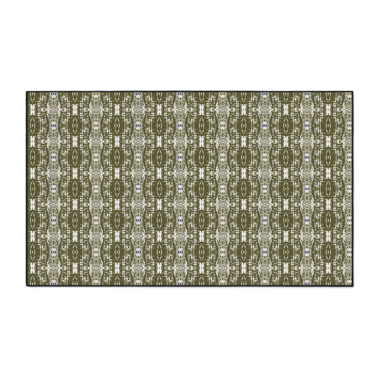 Stylish Heavy Duty Floor Mat - Half Bamboo© in Olive Durable Home Decor, Kitchen Mat, Entryway Rug, Outdoor Mat, Functional and Trendy