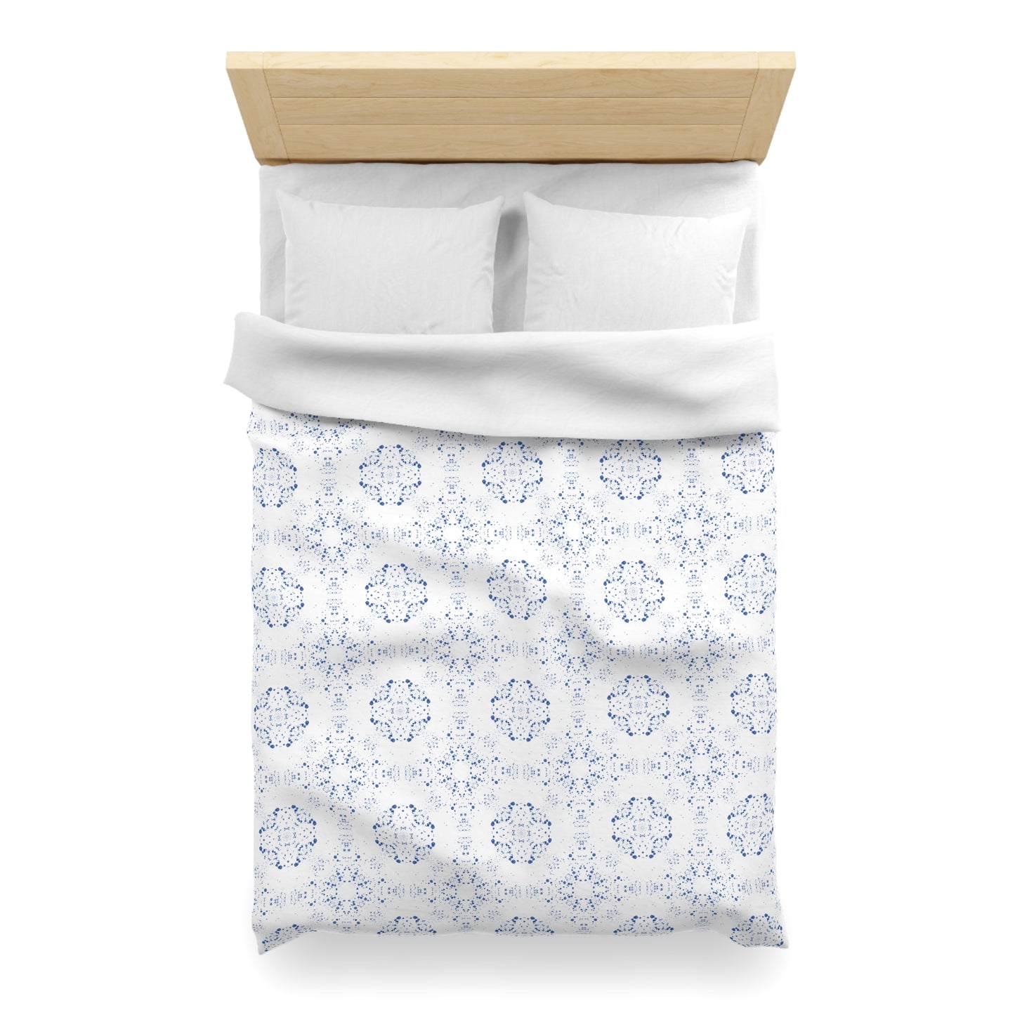 Microfiber Duvet Cover - Batik Scatter, Light Blue