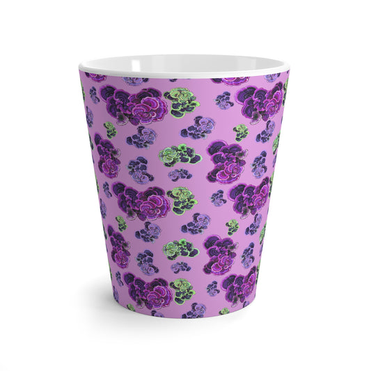 Latte Mug, Psychedellic Turkey Tail©, Pink