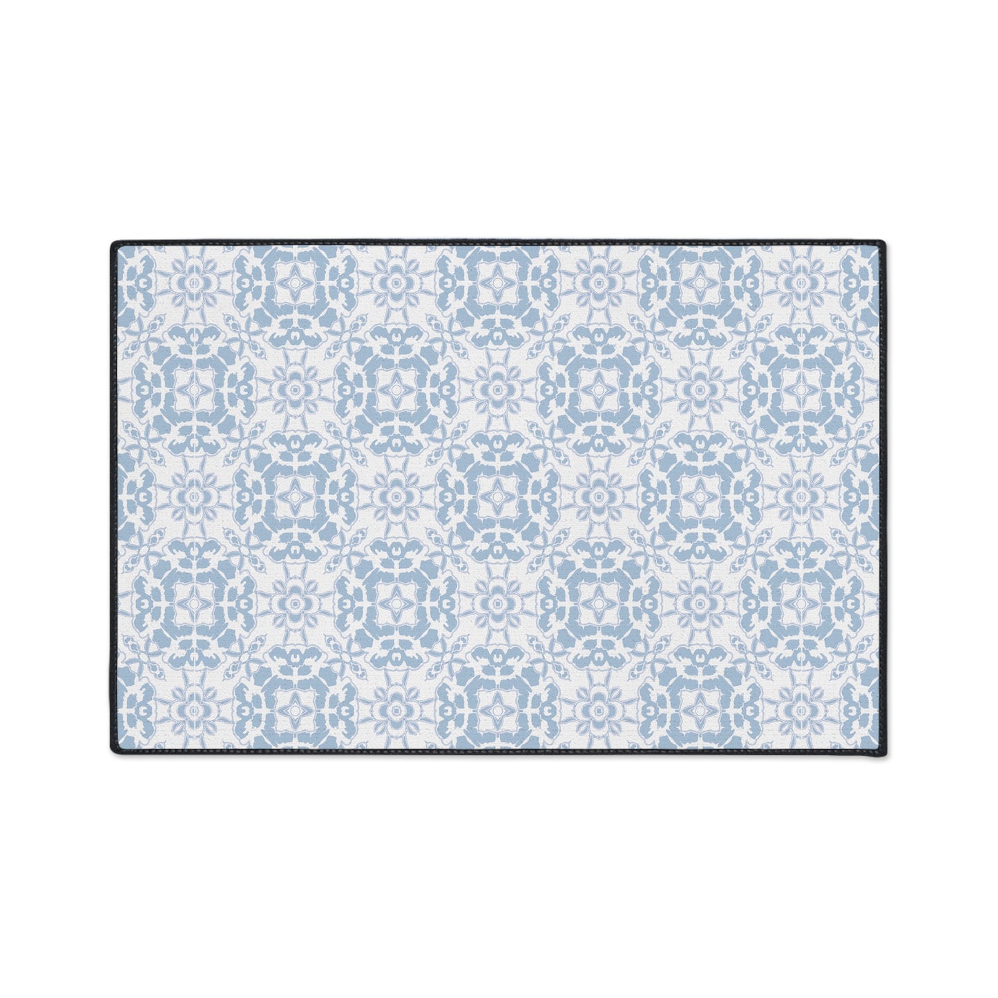 Stylish Heavy Duty Floor Mat - Rounded Coastal Tile© Coastal Blue, Durable Rug for Home, Kitchen, Entryway, or Office