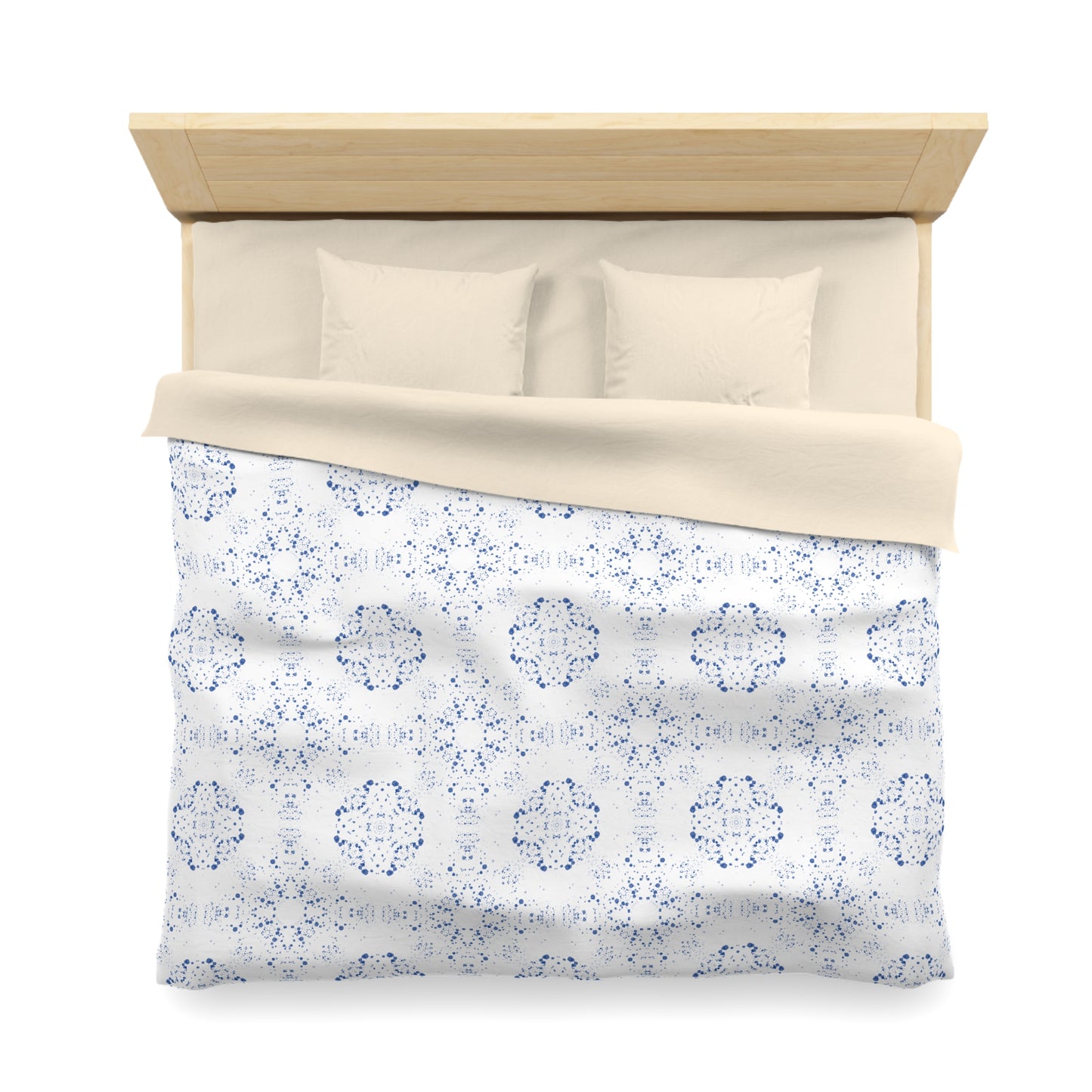 Microfiber Duvet Cover - Batik Scatter, Light Blue