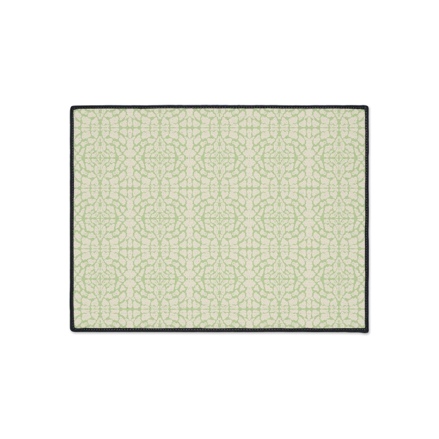 Stylish Heavy Duty Floor Mat, Lime Cream Animal Look Print, Non-Slip Area Rug, Indoor/Outdoor Decor, Home Entrance Mat