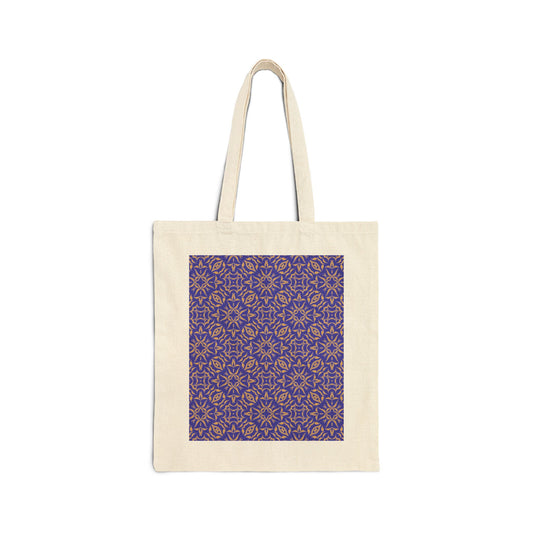 Cotton Canvas Tote Bag, Roya Prim© Purple
