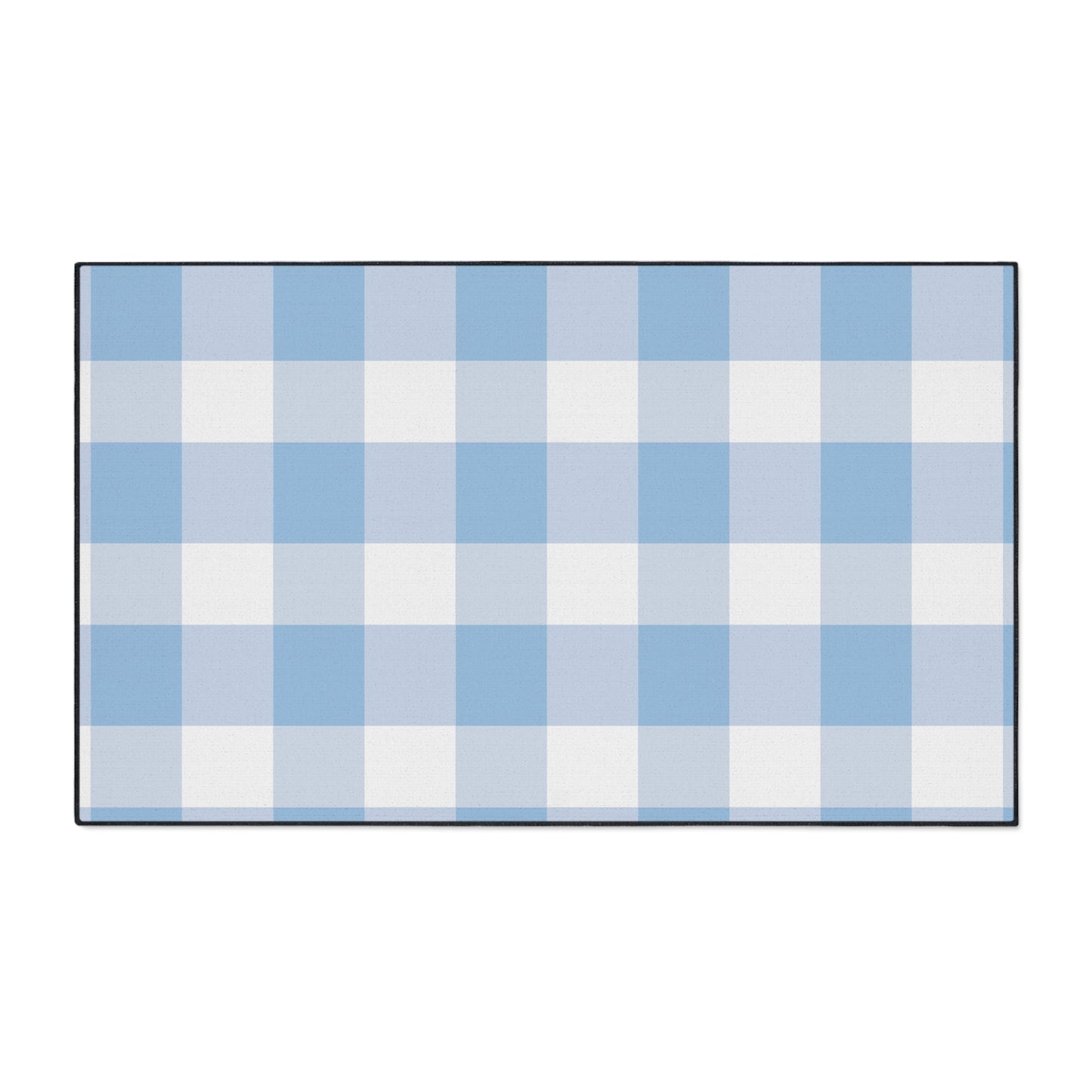 Vintage Gingham Heavy Duty Floor Mat | Durable Entryway Rug, Farmhouse Kitchen Mat, Indoor/Outdoor Mat, Home Decor, Easy to Clean