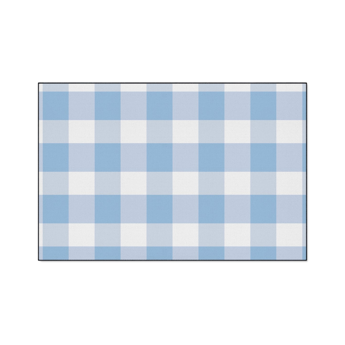 Vintage Gingham Heavy Duty Floor Mat | Durable Entryway Rug, Farmhouse Kitchen Mat, Indoor/Outdoor Mat, Home Decor, Easy to Clean