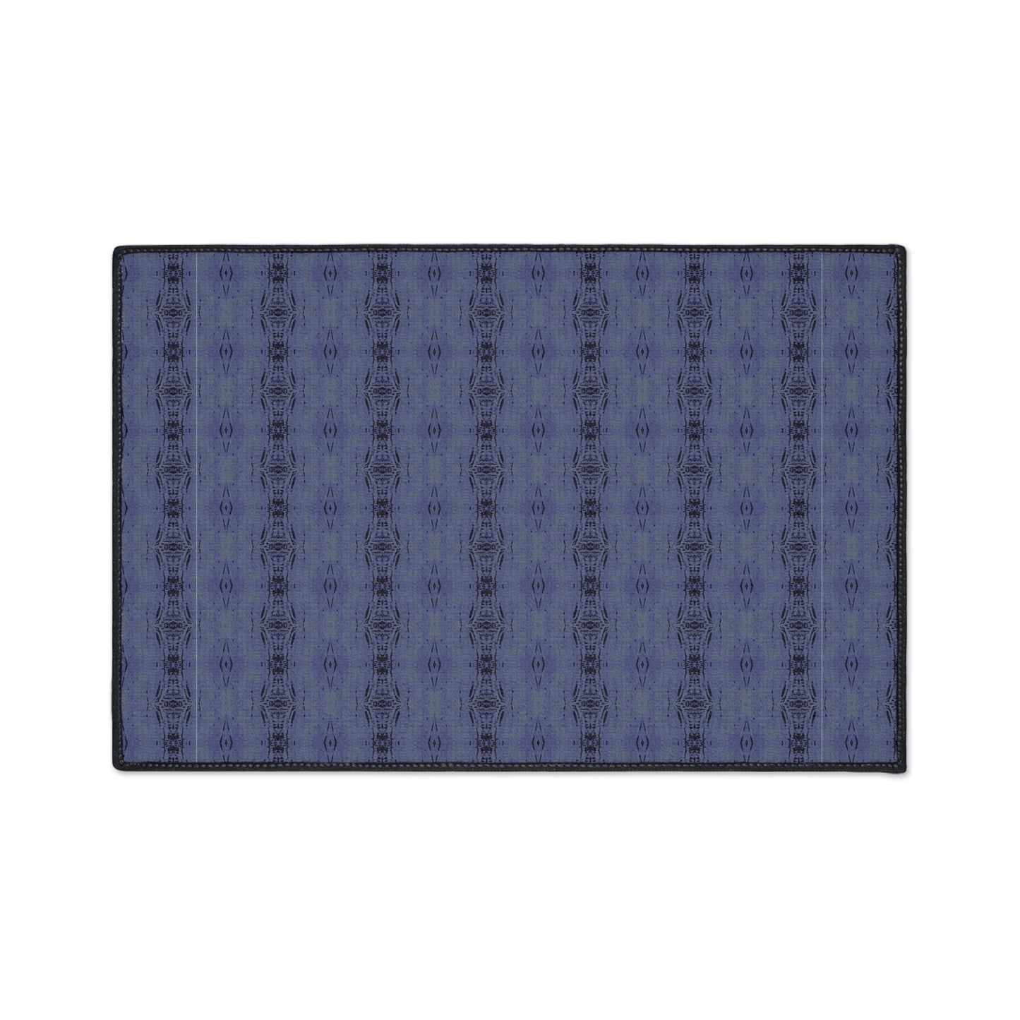 Stylish Heavy Duty Floor Mat for Home, Half Bamboo© Deep Blue, Durable Entrance Rug, Modern Indoor Mat, Kitchen or Hallway Décor