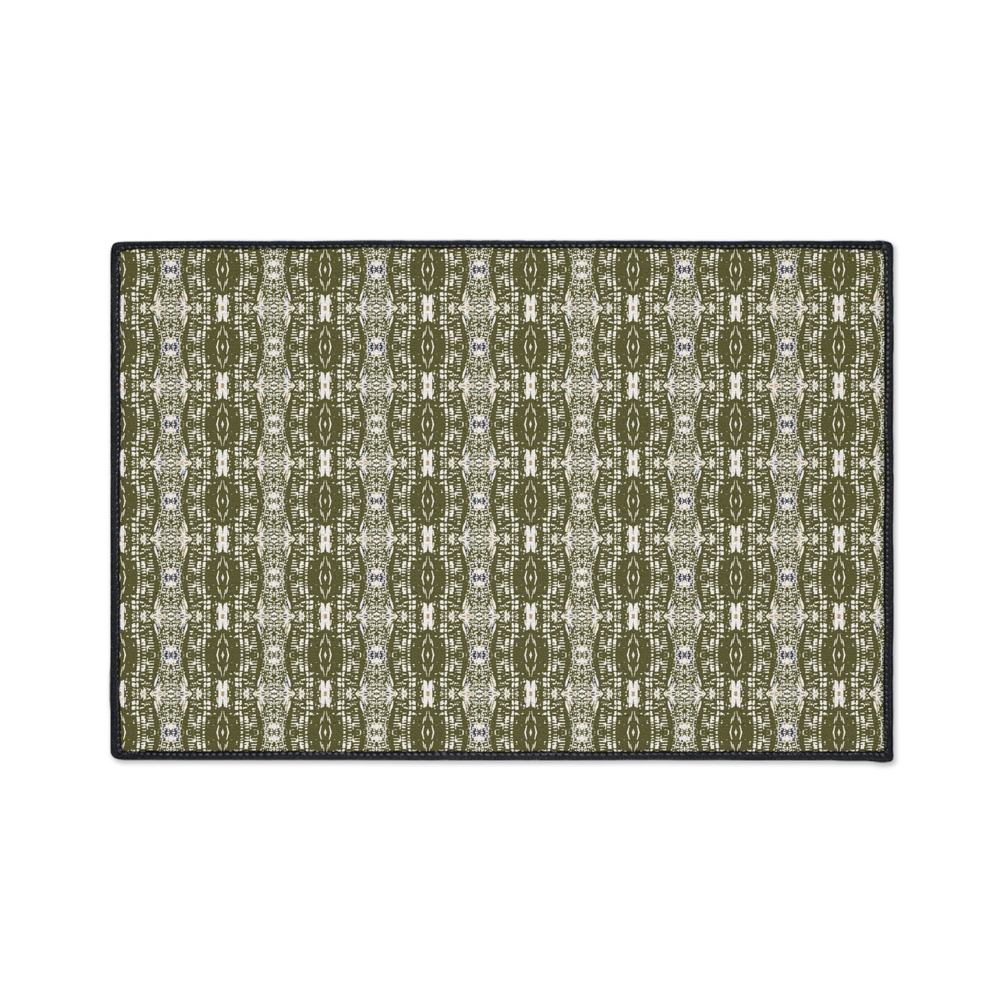Stylish Heavy Duty Floor Mat - Half Bamboo© in Olive Durable Home Decor, Kitchen Mat, Entryway Rug, Outdoor Mat, Functional and Trendy