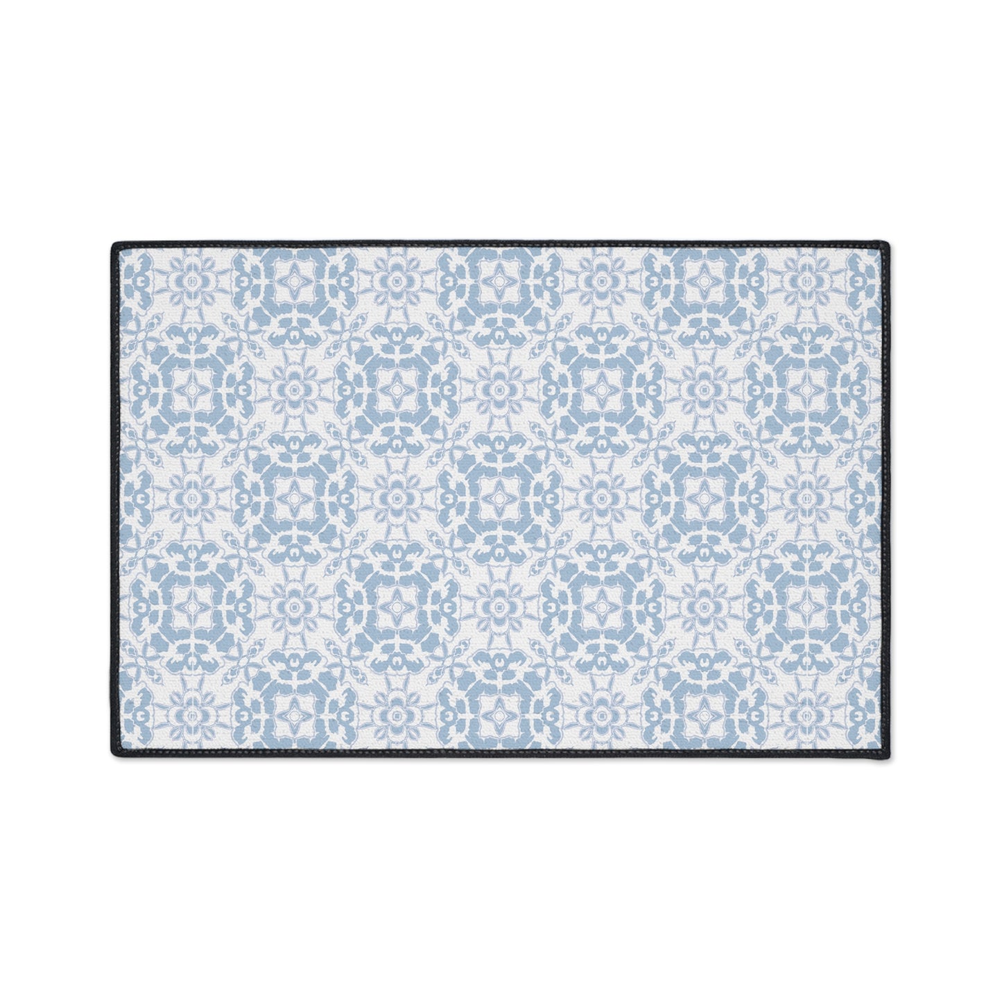 Stylish Heavy Duty Floor Mat - Rounded Coastal Tile© Coastal Blue, Durable Rug for Home, Kitchen, Entryway, or Office