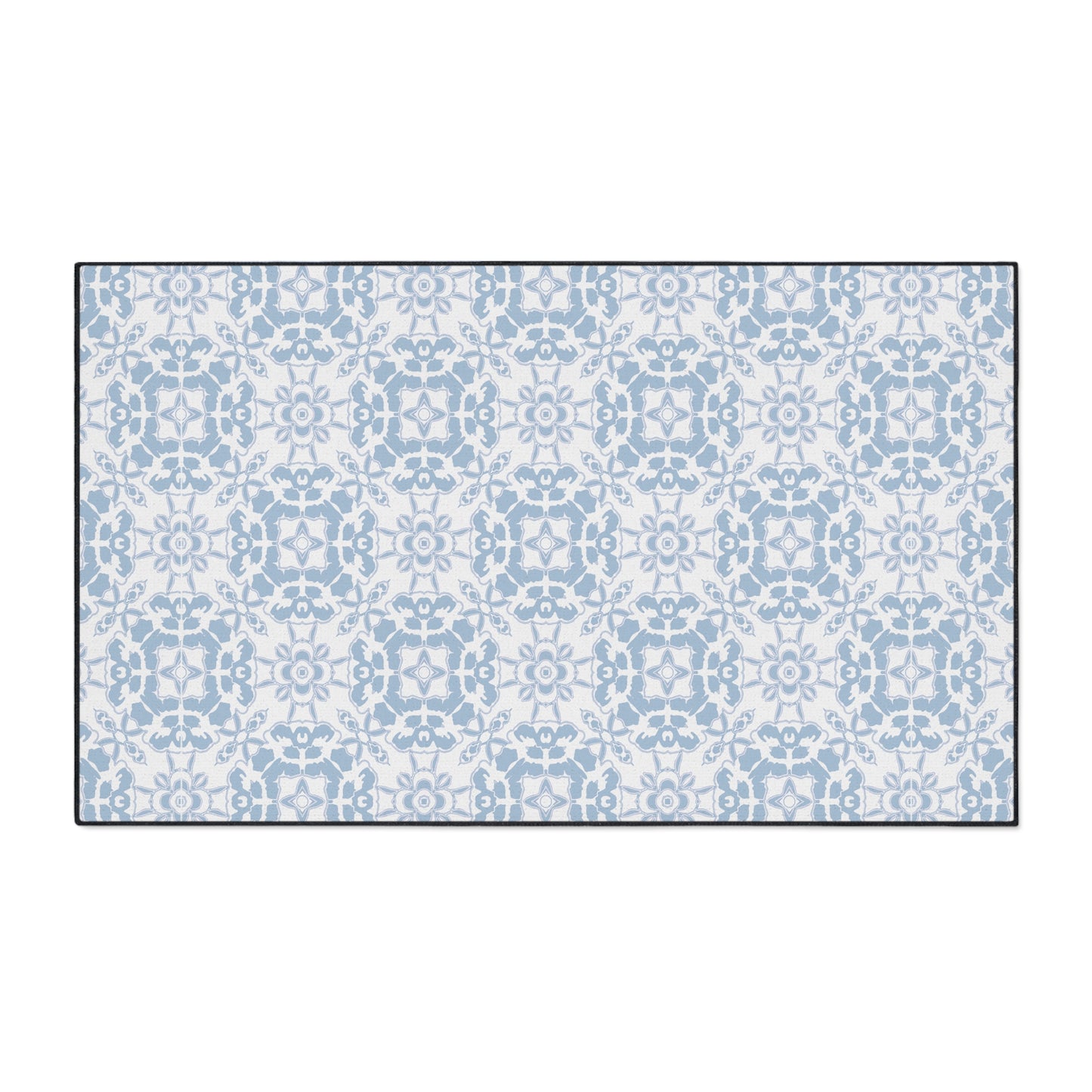 Stylish Heavy Duty Floor Mat - Rounded Coastal Tile© Coastal Blue, Durable Rug for Home, Kitchen, Entryway, or Office