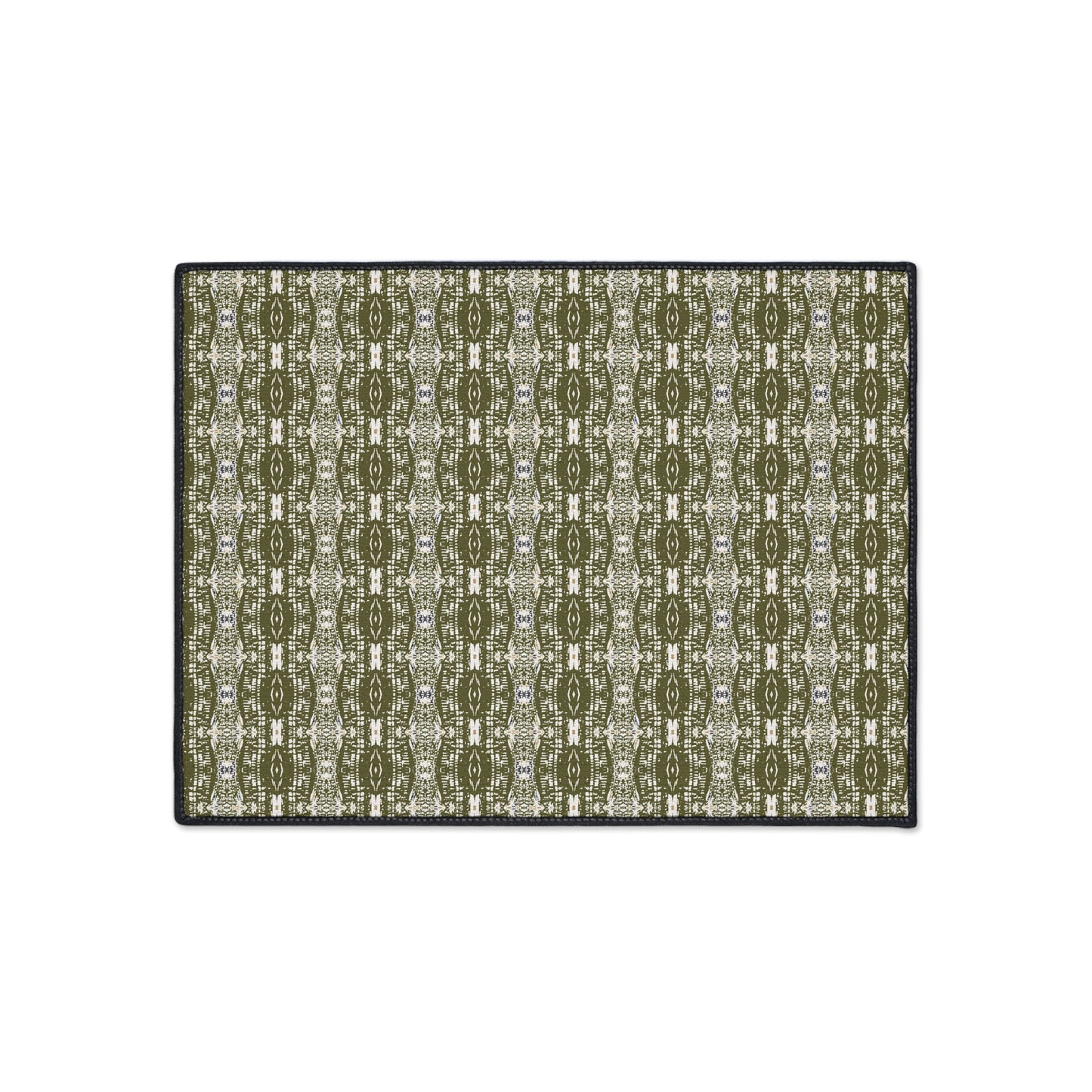 Stylish Heavy Duty Floor Mat - Half Bamboo© in Olive Durable Home Decor, Kitchen Mat, Entryway Rug, Outdoor Mat, Functional and Trendy