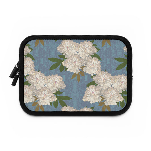 Rachel's Peonies© - Vintage Floral Laptop Sleeve - Elegant Computer Case for Women