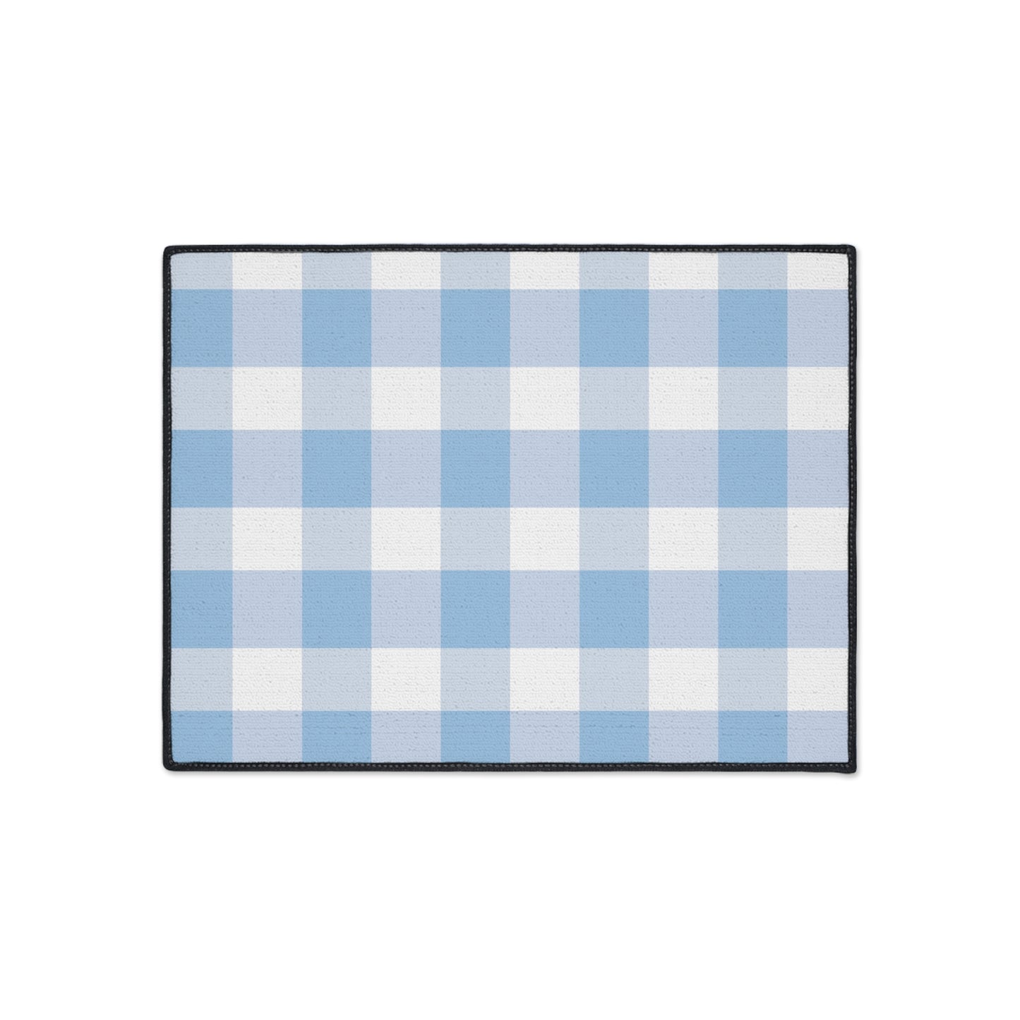 Vintage Gingham Heavy Duty Floor Mat | Durable Entryway Rug, Farmhouse Kitchen Mat, Indoor/Outdoor Mat, Home Decor, Easy to Clean