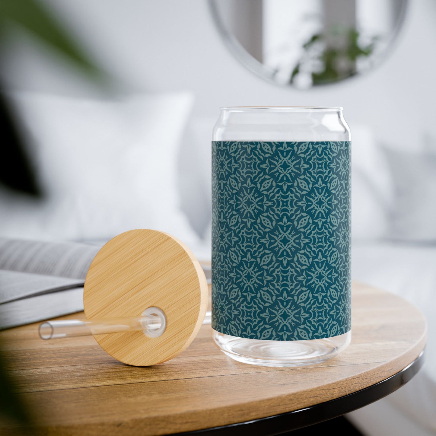 Copy of Sipper Glass, Royal Prim©, Teal, 16oz