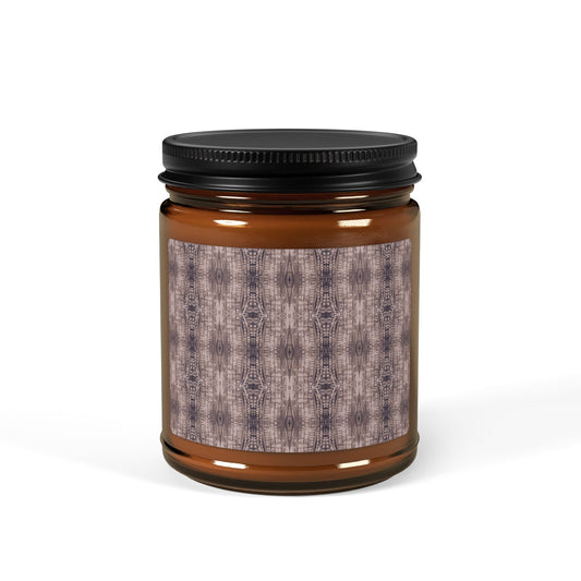 Boho Aromatherapy Soy Candle, Half Bamboo© Fawn, Natural Home Decor, Relaxation Gift, Wellness Candle, Scented Candle for Self-Care, Eco-Friendly Gift